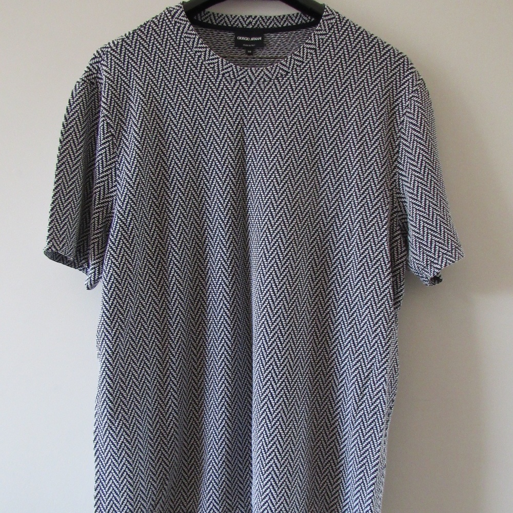 VTG GIORGIO ARMANI Chevron Pattern Shirt